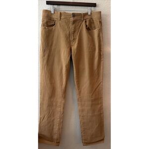 Red Ale Jeans Mens BRONZE BROWN Straight Leg Micro Corduroy Stretch SZ 34/32